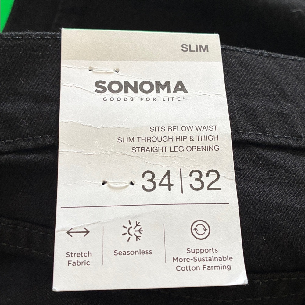 Sonoma - Slim  Fit Men’s Jeans (NWT) - Picture 6 of 8